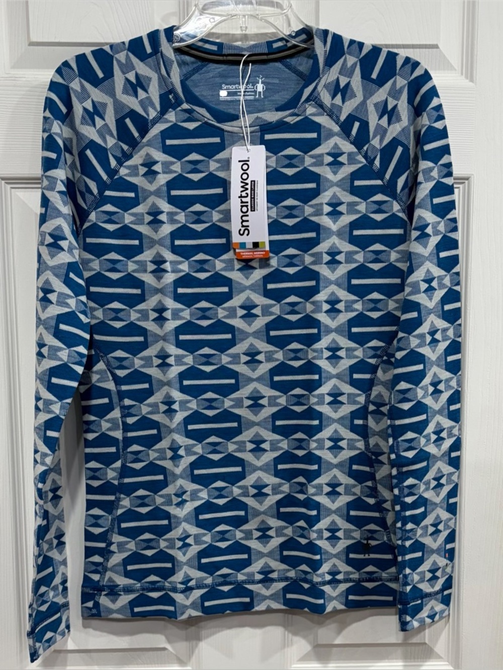SmartWool Women's Large Classic Thermal Base Layer Top Long Sleeve NWT Blue